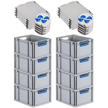 Proregal Eurobox NextGen Color 22 x 30 x 40 cm 8-tlg. blau