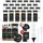 luxuskollektion Gewürzgläser Set 24er 120 ml Schwarz