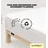 Easy Spannbettlaken für Topper Jersey Elasthan 90 x 190 - 100 x 220 cm full white