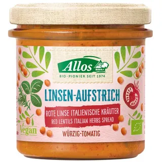 Allos Linsen Aufstrich Rote Linse Italien bio