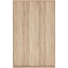 Priess Schrankbett PRIESS "Ancona", beige (struktureichefarben hell), H:211cm, Schrankbetten, mit Regal und LED-Beleuchtung