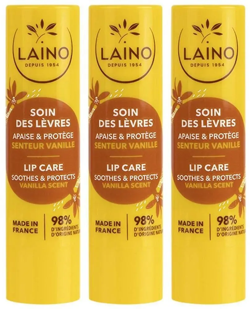 Laino Lippenverzorging Vanille 3x4 g Lippenstift