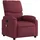 vidaXL Massagesessel Weinrot Polyester 50 x 99 x 50 cm Weinrot mit Fernbedienung