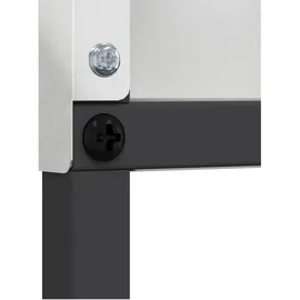 vidaXL Sichtschutz-Leinwand 32 x 140 cm Silber Edelstahl
