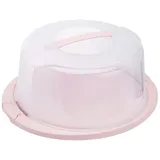 KEEEPER Tortenhaube Ricardo, rund, nordic-pink Tortencontainer, verschließbarer Deckel, ergonomischer, Kuchentransportbox, Rosa
