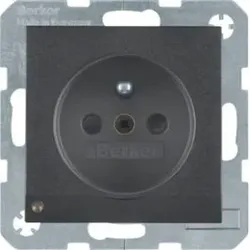 Berker 6765101606 Steckdose m SK-Stift LED B.x anth
