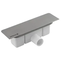 Polysan KAZUKO Duschwannenablauf, DN40, Edelstahl-Abdeckung - Silber