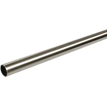 LIEDECO Gardinenstange LIEDECO Gr. 1, silber (edelstahlfarben), L:120cm Ø:16mm, Metall, Gardinenstangen,