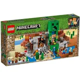 LEGO 21155 Minecraft Mine Building Set with Steve Minifigure, Blacksmith, Husk, Creeper and Animal Figures Plus TNT Elements, The Nether Micro World Toys for Kids, Gold, Gold