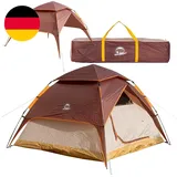 Automatik- Campingzelt Pop-Up Zelt 3-4 Personen 2 in 1 Campingzelt Und Pavillon/