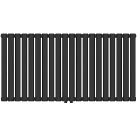 neu.haus Designheizkörper Nore 600 x 1200 mm 857 W schwarz Mittelventil