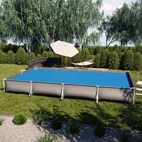 OK-Living Solarfolie Pool blau, Solarabdeckplane 700x400 cm