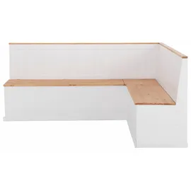 Home Affaire Eckbank HOME AFFAIRE "Sara, TOPSELLER", weiß (weiß, honig), B:200cm H:90cm T:53cm, FSC-zertifiziertes Massivholz, Sitzbänke, Eckbank, aus massiver Kiefer in 2 Größen, Stauraummöglichkeiten