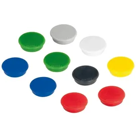 Franken Haftmagnet Magnete farbsortiert, Kunststoff Ø 1,27 cm, 10 St.