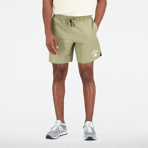 NEW BALANCE Herren Shorts Essentials Reimagined, CGN COVGREEN, XL