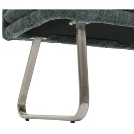 Mendler Sitzbank HWC-H70 Polsterbank Blau/Grün 180 x 40 x 48 cm