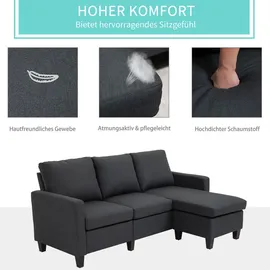 Homcom Ecksofa mit Schlaffunktion (833-944)