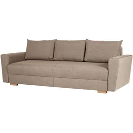 Home Affaire 3-Sitzer HOME AFFAIRE "MAGHERA 230 cm - OTTO. Verlässliche Qualität.", beige, B:230cm H:79cm T:92,5cm, 100% Polyester, Sofas, Schlafsofa, Bettkasten, pflegeleicht