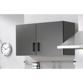 kochstation Hängeschrank KS-Toronto 100 x 34 x 57 cm Schwarz