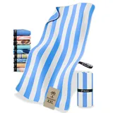 NirvanaShape Strandtuch XXL - Strandhandtuch mit über 32 Strand-Muster - schnelltrocknende Mikrofaser Badetuch, Microfaser Handtuch, Badehandtuch - 200 x 90 cm