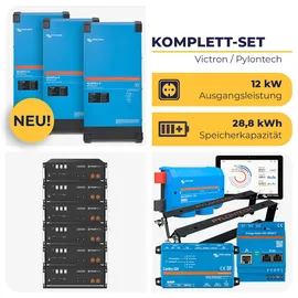 Offgridtec HUSATECH PowerSet 28,8 kWh mit Victron MultiPlus II 48/5000/70-50 und Pylontech US5000 Speicher