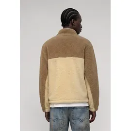Karl Kani Signature Rubber Patch Teddy Zip Jacket beige S