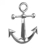 KADIMA DESIGN Dekofigur ANKER Aluminium Dekoration poliert 62 | Gr.: onesize