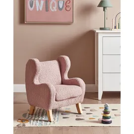 Beliani Kindersessel Farum Bouclé 0 x 0 x 0 cm Rosa
