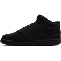 Nike Court Vision Mid Sneaker, Black/Black-Black, 40