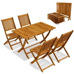 Casaria Sitzgruppe Sydney Akazienholz - FSC® zertifiziert