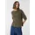 Comma, Feinstrickpullover mit Halbarm Grün XS