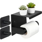 Qwdqwd Toilettenpapierhalter Ohne Bohren mit 2 Klebehaken für Badzimmer