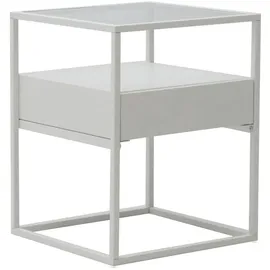 [en.casa] Vissenbjerg Weiß Glas 51 x 40 x 40 cm
