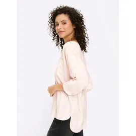 Heine Druckbluse ecru-sand-gestreift 42