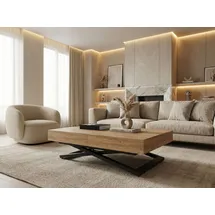 WFL GROUP Cavetta U 120 x 76 x 80 cm braun
