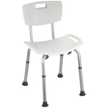 Wenko Secura Dusch- und Badhocker mit Rückenlehne anthrazit