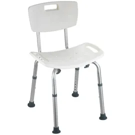 Wenko Secura Dusch- und Badhocker mit Rückenlehne anthrazit