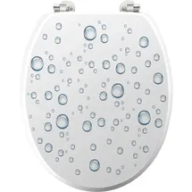 Dynamic24 WC Sitz "Bubble" Metallscharniere Toilette WC-BrilleToilettendeckel