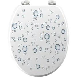 Dynamic24 WC Sitz "Bubble" Metallscharniere Toilette WC-BrilleToilettendeckel