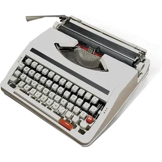 ZJFJMBD Tragbare Vintage Handschreib Maschine mit Koffer, Klassische Retro Maschine für klare Handschrift | Flexible Knöpfe | Traditionelle Vintage-Schreibmaschine