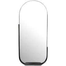 Wohnling Wandspiegel schwarz Metall B/H/T: ca. 51x114x8 cm