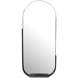 Wohnling Wandspiegel schwarz Metall B/H/T: ca. 51x114x8 cm
