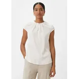 Comma, Comma Satinbluse mit Raffung - 44