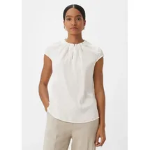 Comma, comma Satinbluse mit Raffung (2147272)