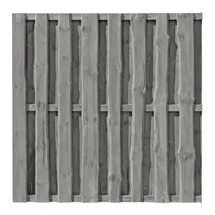 Delta Windschutz 180 x 180 cm grau Holz