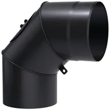 Kratki Rauchrohrbogen drehbar 90° Stahlblech Ø 220 x 0,33 m Schwarz