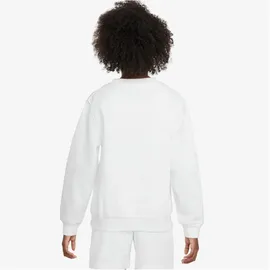 Nike Sportswear Club Fleece Sweatshirt Kinder 100 white/black M 137-147 cm