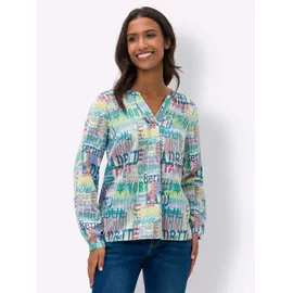Heine Druckbluse mehrfarbig 50