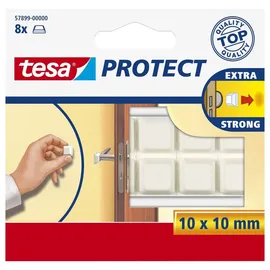 Tesa tesa® Schutzpfuffer (L x B) 10 mm x 10 mm Weiß Inhalt: 8 St.