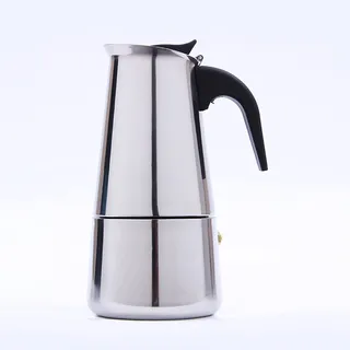 Acesunny Elektrisch Kaffeekanne Edelstahl Espressokännchen Espressokocher Kanne 220V Elektrisch Kaffeekanne Edelstahl Espressokannchen Espressokocher Set+Elektroherd (300ml)